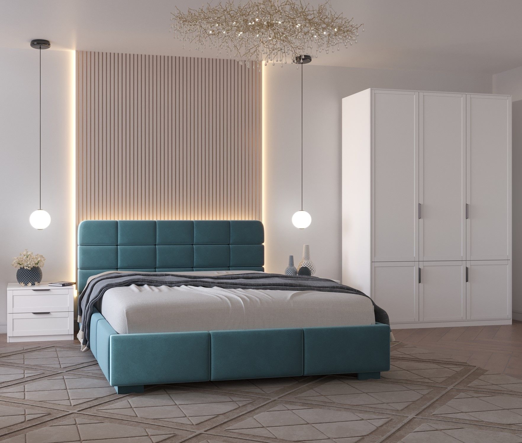 детские кровати с обивкой